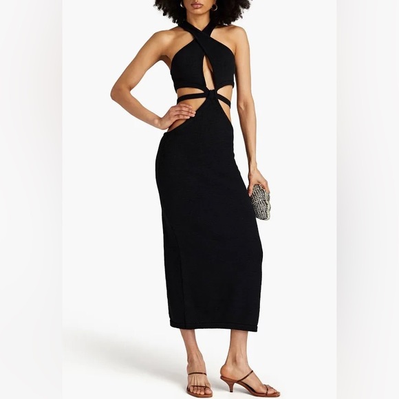 Cult Gaia Aziza knit dress black xs - Picture 1 of 6